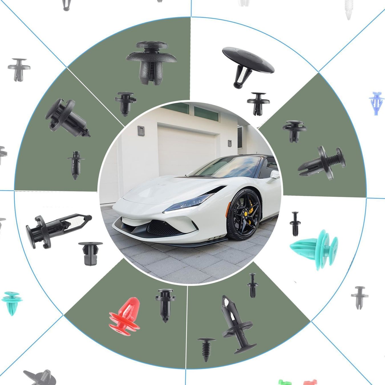 Ferramenta: 26 beliebteste Auto Befestigung Clips – Nuovo (secondo la descrizione) da Thun venduto da coverall 4