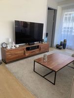 Massivholz Möbelset: TV-Bank, Tisch & Konsole