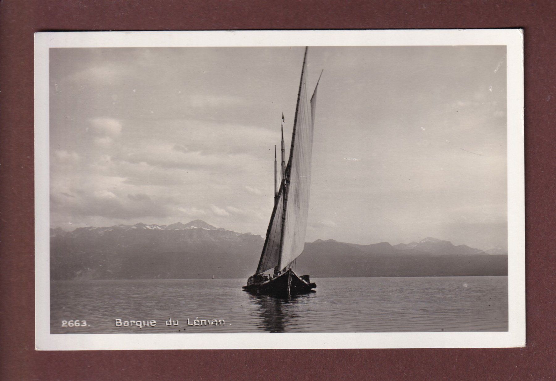 Cartoline postali: BARQUE DU LEMAN – Usato da Pully venduto da nicecards-shop