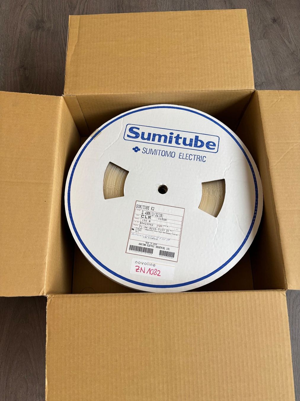 Elektronikbauteile: 750m Schrumpfschlauch transparent D = 2,4mm – Neu und originalverpackt aus Neunkirch von liquidationen_8152 1