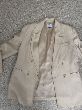 Blazer von Bershka in Beige Grösse S guter Zustand