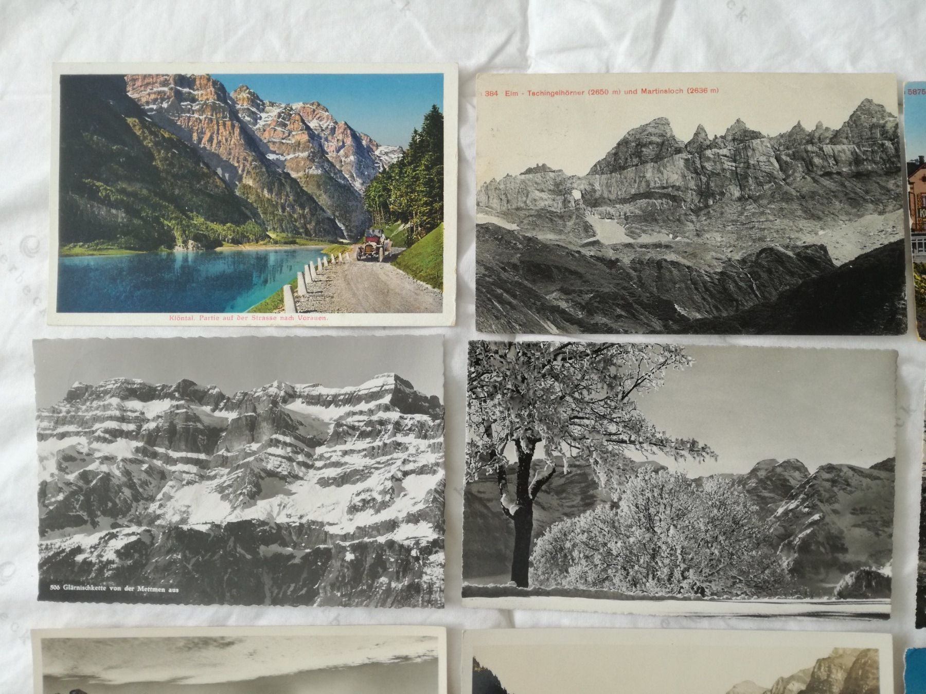 Cartoline postali: 16 AK Kanton Glarus, Kleinformat 1917 - 1951 – Usato da Zürich venduto da Tolima194 3