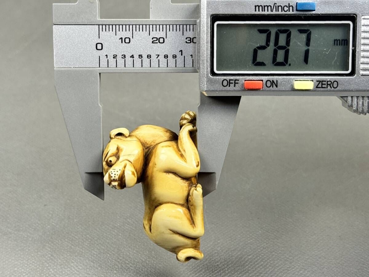 Figurines: 🐯 Netsuke ancien – Tigre couché – D'occasion à Fiez par Kirafinds 7