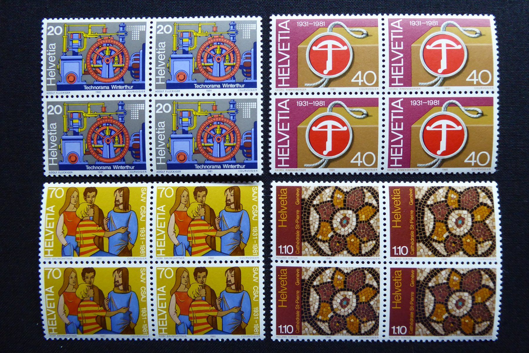 Tutti i francobolli: (t699) 1981: Zst.Nr. 656 - 659 ** – Nuovo (secondo la descrizione) da Basel venduto da scholle50