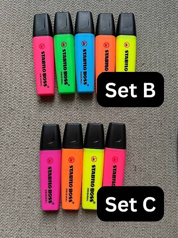 Penna & Evidenziatori: Stabilo Boss Original Marker  Neu, verschiedene Farb-Sets – Usato da Zurich venduto da zohartze 1
