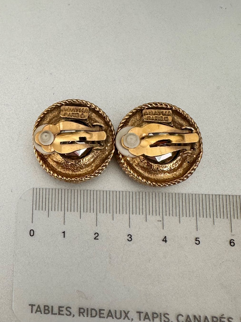 Orecchini pendenti & Orecchini a lobo: Vintage AGATHA PARIS Ohrclips – Usato da Onex venduto da Antiqueshow 4
