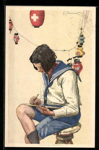 Cartoline postali: Schweizer Bundesfeier 1925, Mädchen in  – Usato da Berlin venduto da bartko-reher