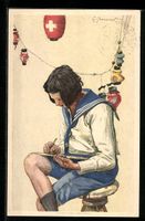 Schweizer Bundesfeier 1925, Mädchen in 