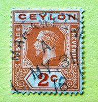 Briefmarken aus Sri Lanka (Ceylon) gestempelt 