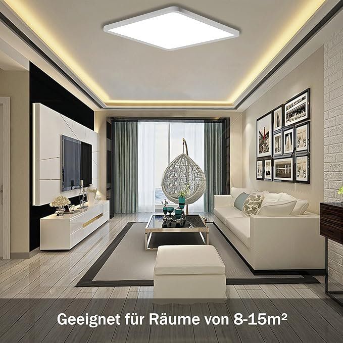 Kronleuchter & Deckenlampen: LED Deckenleuchte Deckenlampe Panel 36W 4100lm 4500K 30cm – Neu und originalverpackt aus Zürich von NovaDen 4
