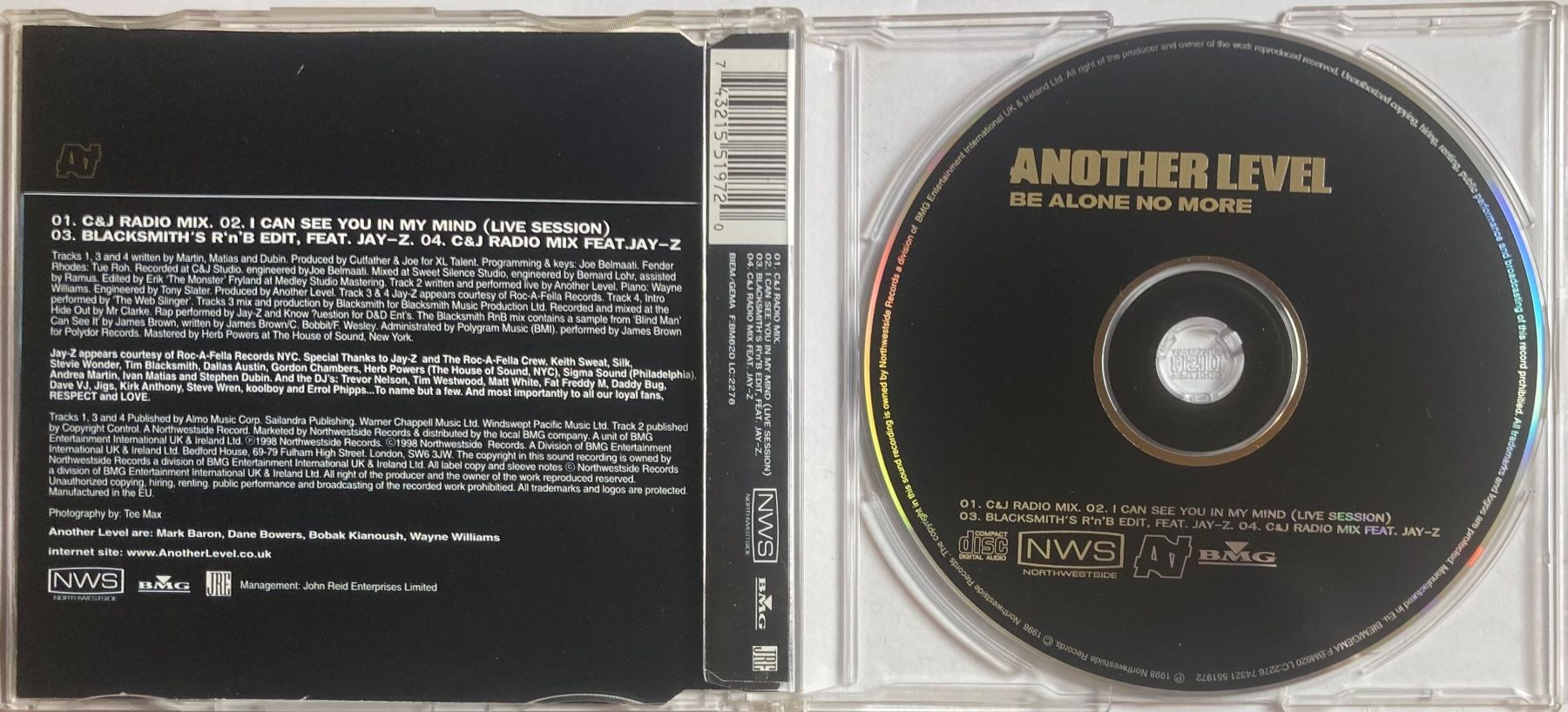 CDs: ANOTHER LEVEL - BE ALONE NO MORE – D'occasion à Poliez-Pittet par Newtown-Records 1
