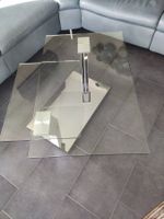 Couchtisch Glas Chrom drehbar schwenkbar guter Zustand