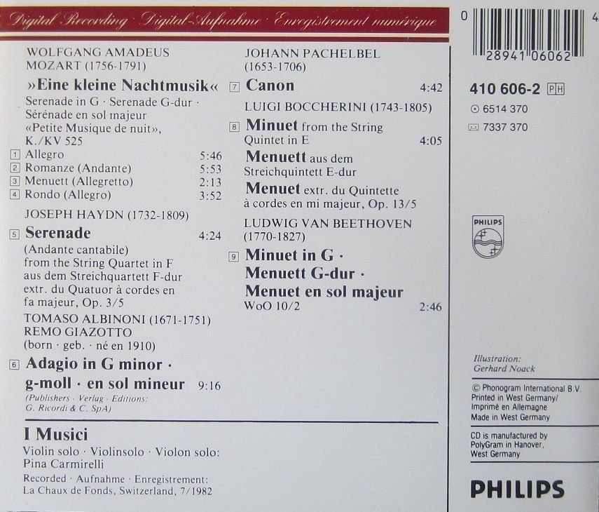 CDs: Pachelbel / Mozart / Albinoni – Gebraucht aus Grüningen von azulamarillo 1