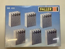 Faller H0 480 Bausatz „6 Viaduktpfeiler“