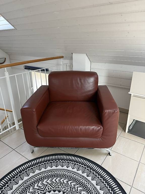 Sessel: Bequemer Ledersessel – Gebraucht aus Winterthur von GROWIN 2