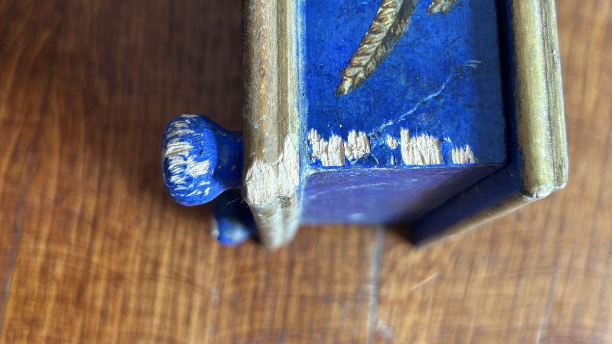 Barattoli: Antike Schmuckschatulle, Lapislazuli – Usato da Riedholz venduto da Frettchen63 4