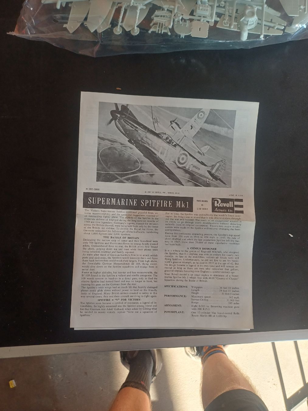 Revell Kits de montage: Modellbausatz Supermarine Spitfire MK-1 – Défectueux à Wangenried par Recycler94 3