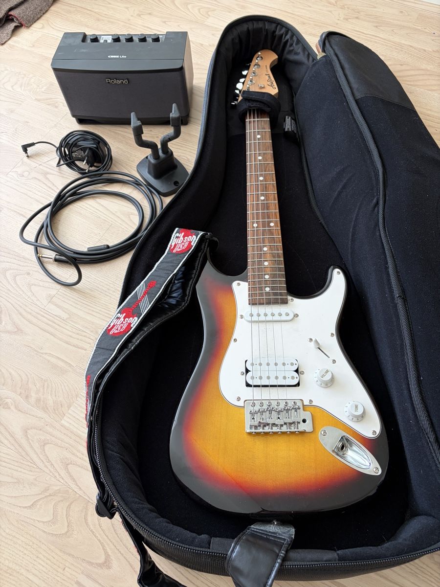 Aria Strumenti musicali: Aria Pro II STG-series + Roland CUBE Lite Verstärker – Usato da Unterägeri venduto da OrsonX