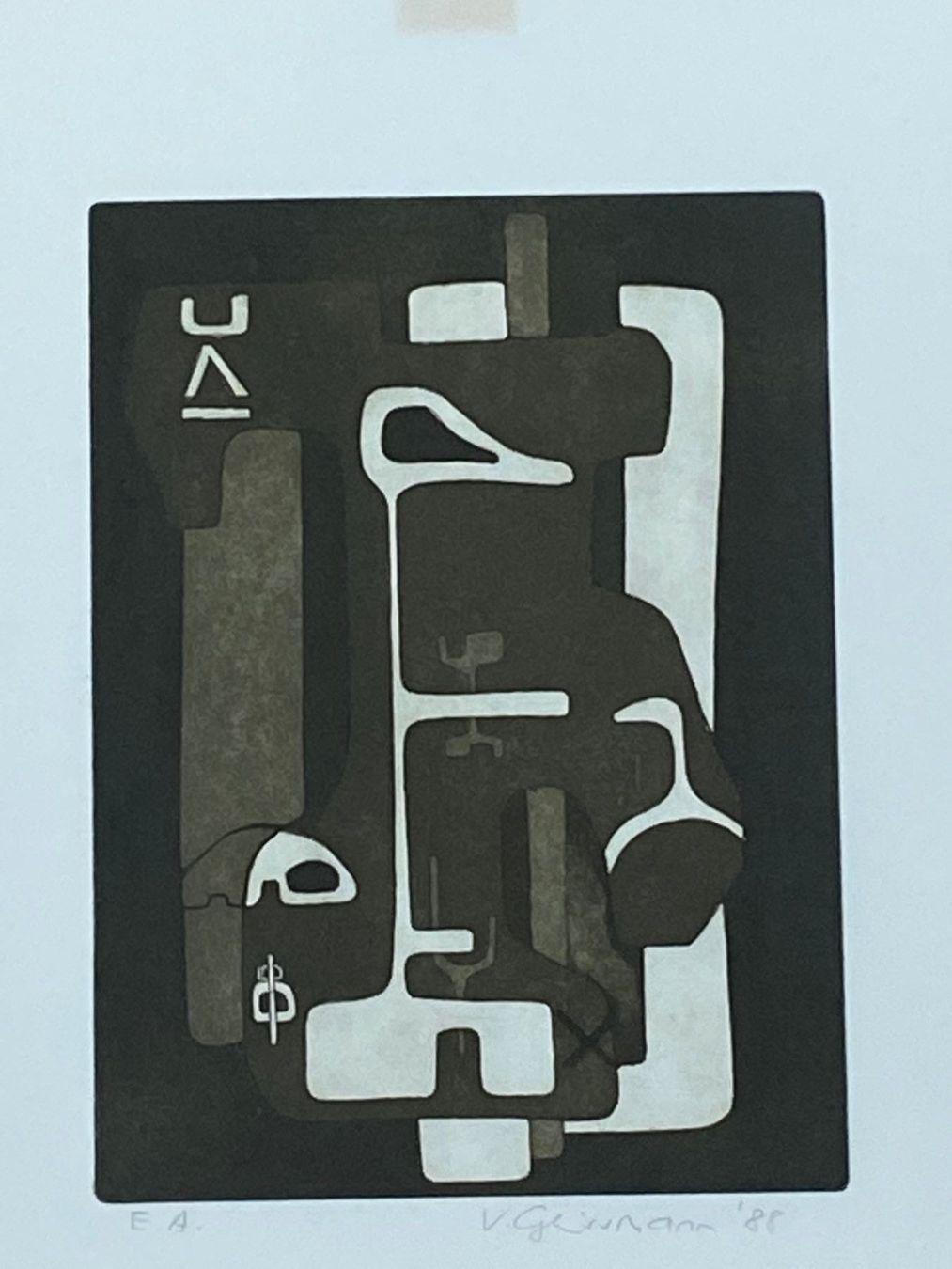 Grafica & Litografie: EA Lithografie Verena Geissmann gerahmt – Usato da Vaduz venduto da Unikate-Markt 1