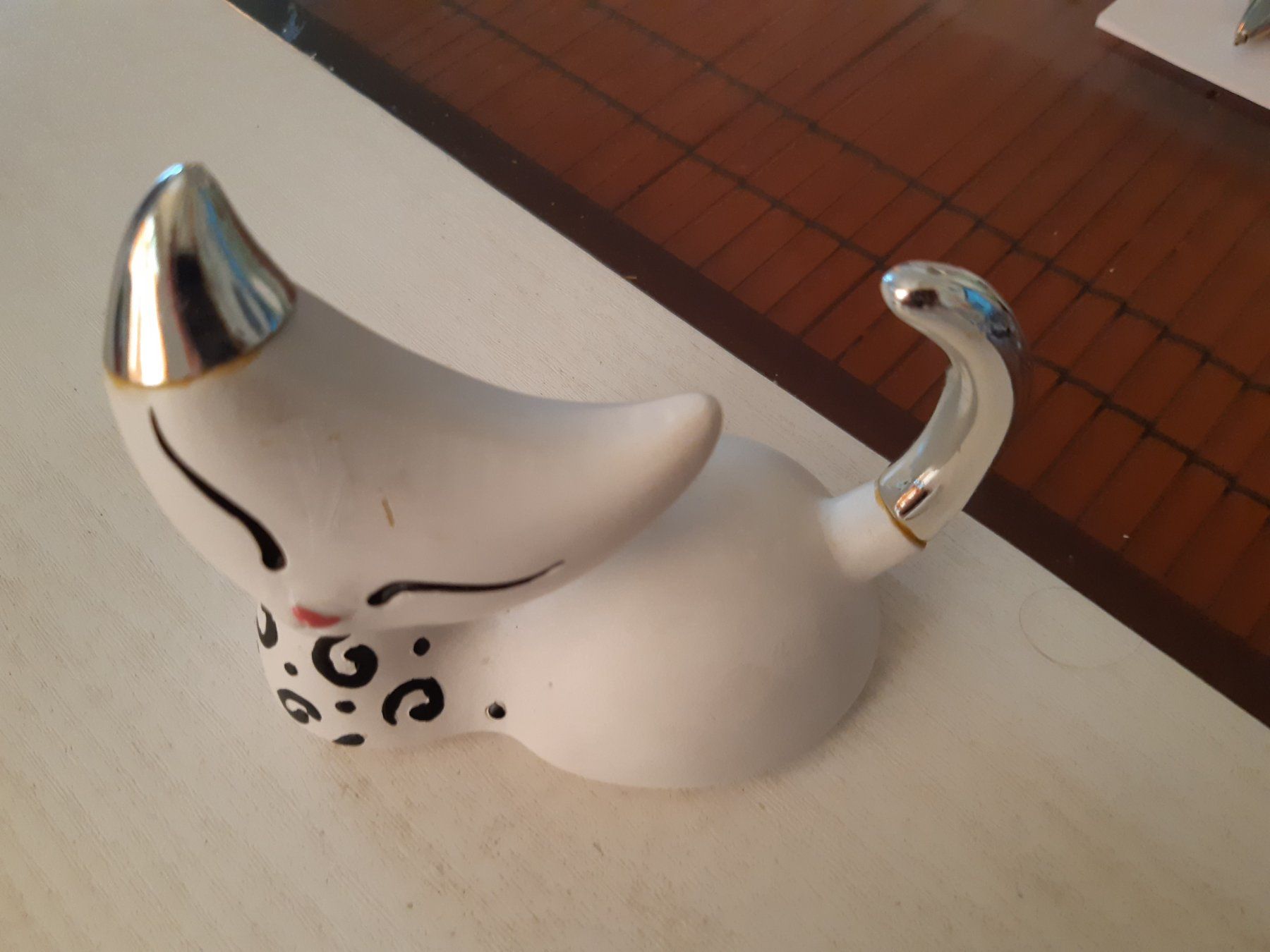 Statuette: Porzellan Katzendose – Usato da Domat-Ems venduto da nugipuff 3