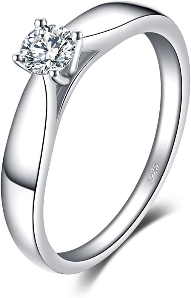 Anelli: 925 Sterling Silber Solitär Ring / Bague Solitaire argent – Nuovo e nell'imballaggio originale da Lopagno venduto da CLep