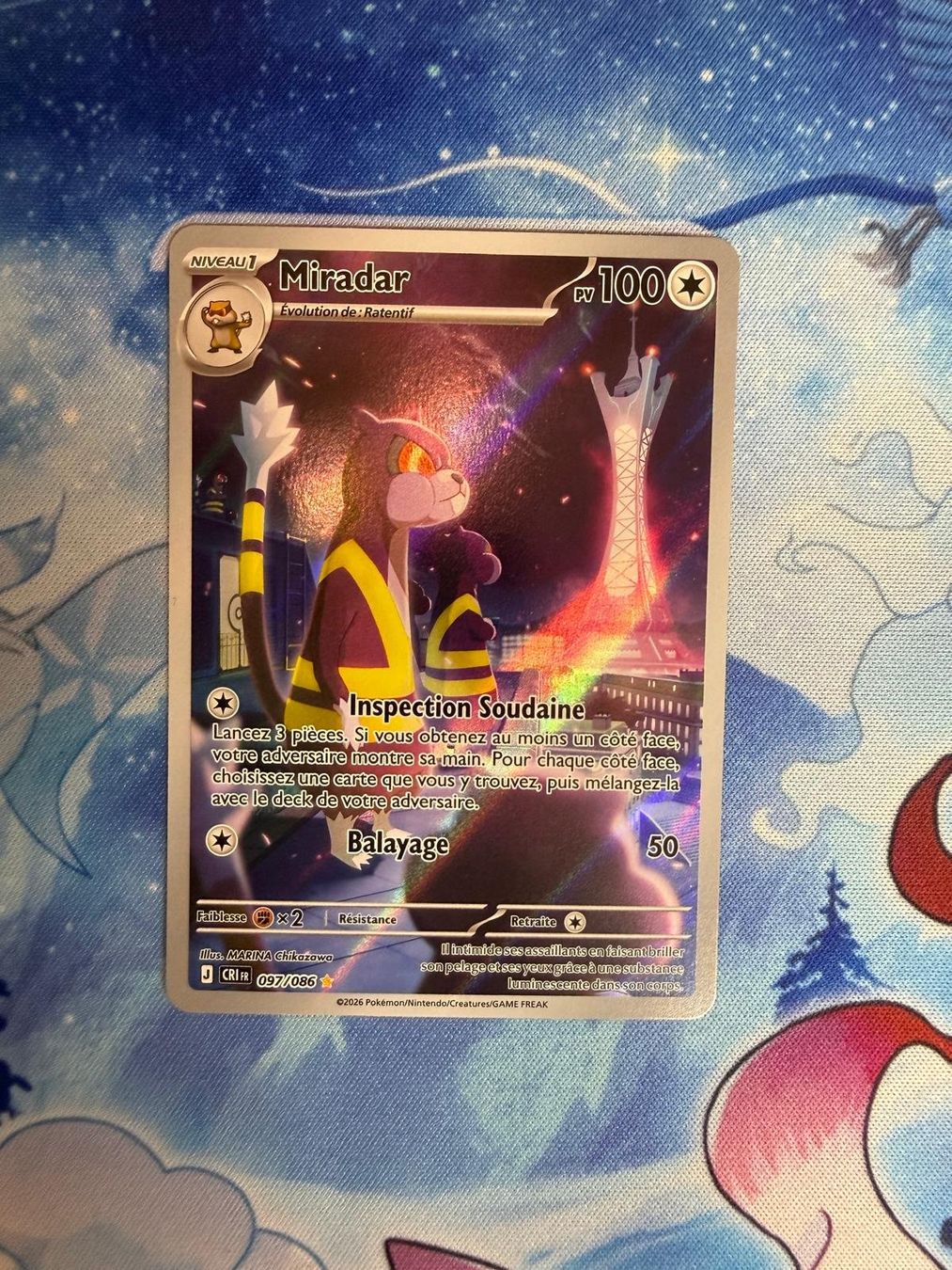 Pokémon Carte collezionabili: Miradar AR - CRI 097 FR – Nuovo (secondo la descrizione) da Courgenay venduto da ScamBoxOff