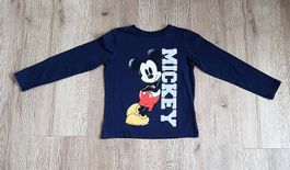 Herziges Langarmshirt mit Mickey Mouse blau Gr. 116