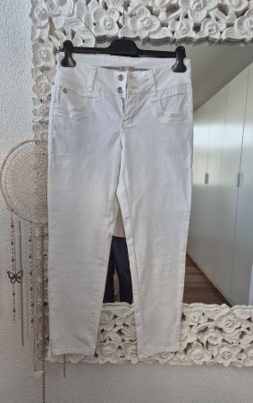 *WIE NEU* SUPER SCHÖNE WEISSE JEANS von NILE Gr.S+