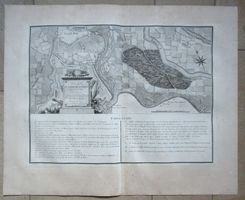 Basel St. Jakob Landkarte  von Clermont 1779
