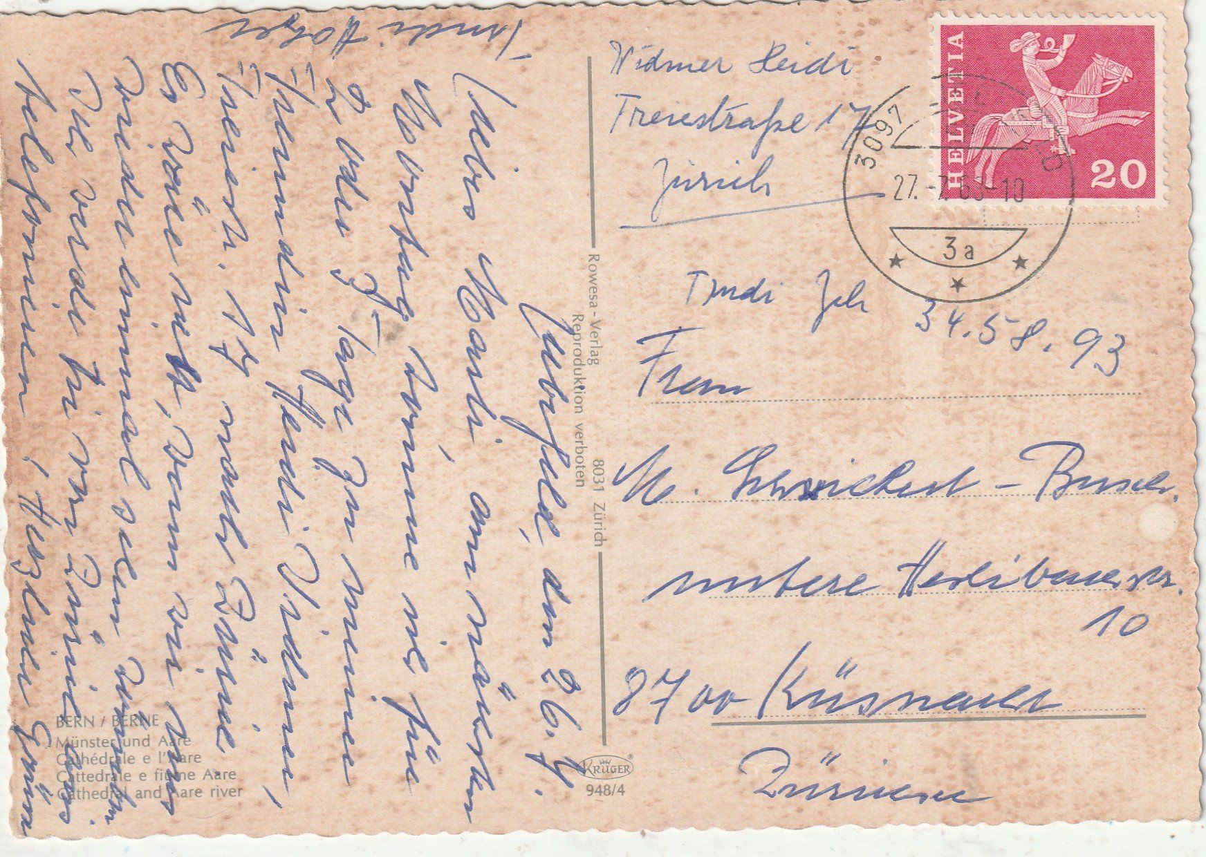 Cartes postales: Bern – D'occasion à Lumbrein par made02 1