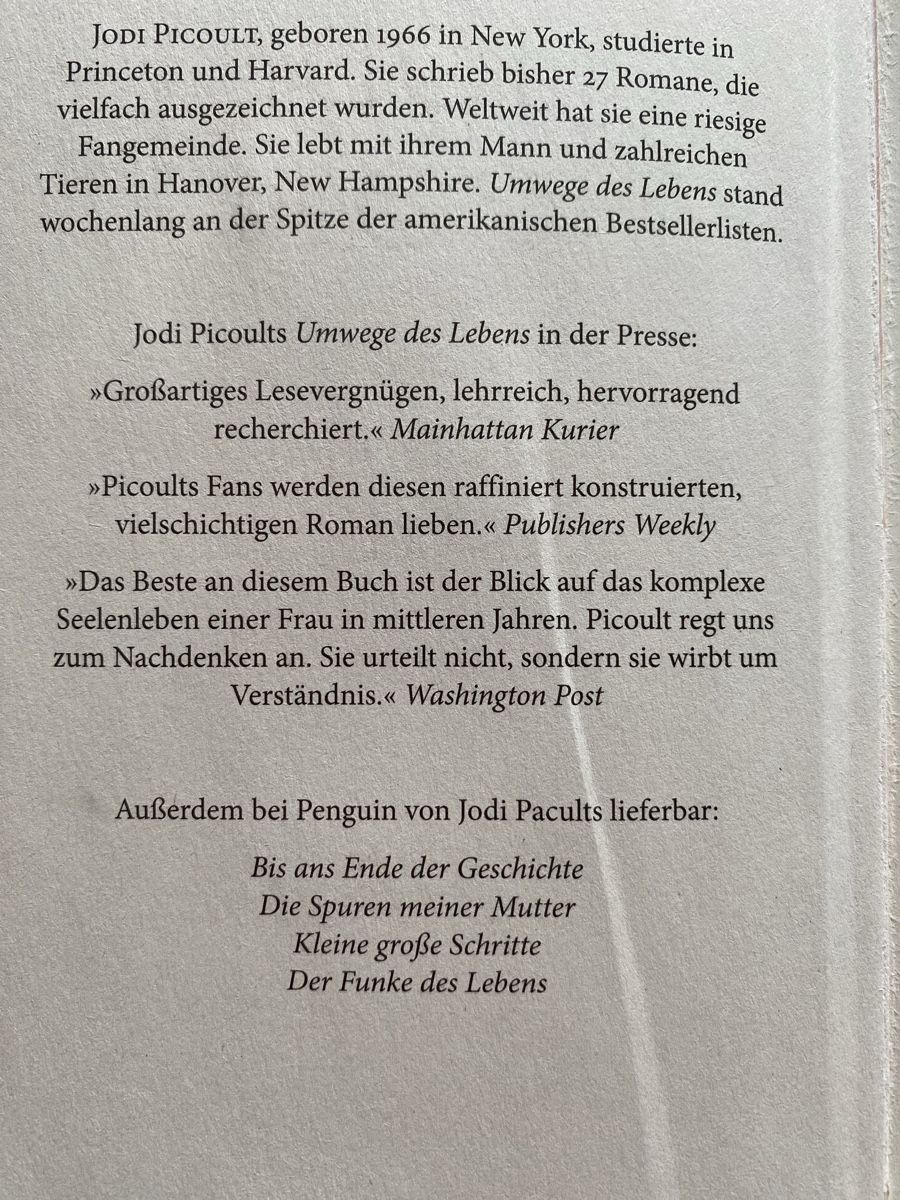 Libri: Umwege des Lebens - Jodi Picoult – Usato da Schwarzenburg venduto da Michellu 5