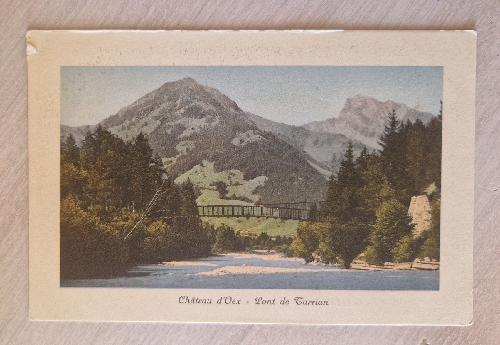 Cartoline postali: Château d'Oex, Pont de Turrian – Usato da Ebikon venduto da Donar50