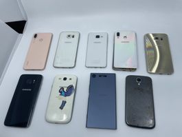 Lot 9x Android Defekt (Samsung, Sony, Huawei)