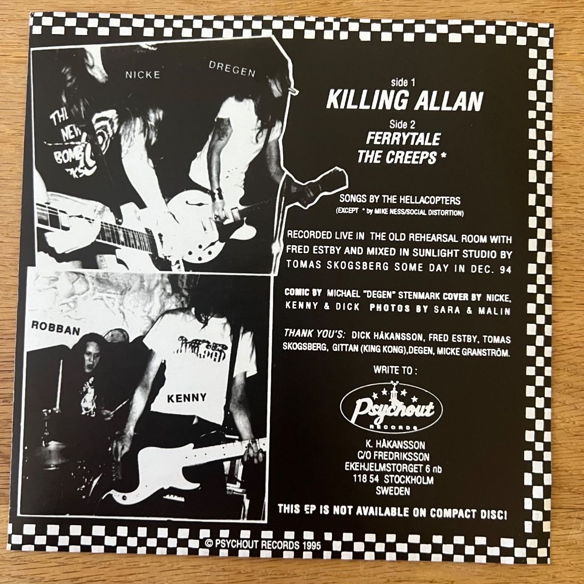 Dischi in vinile: Hellacopters - Killing Allan / 7" EP - 1. Sweden-Press. 2002 – Usato da Gais venduto da soundcave57 1