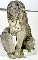 🌟 Vintage Skulptur Löwe Wächterlöwe Gartenfigur m Patina 🌟