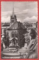 Lausanne - Tram Kutsche und Autobus bei St. François - 1950