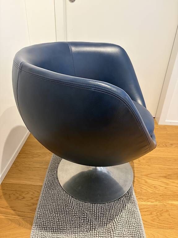 Sedie: Blau Kunstleder Drehstuhl – Usato da Zürich venduto da rusk314 2
