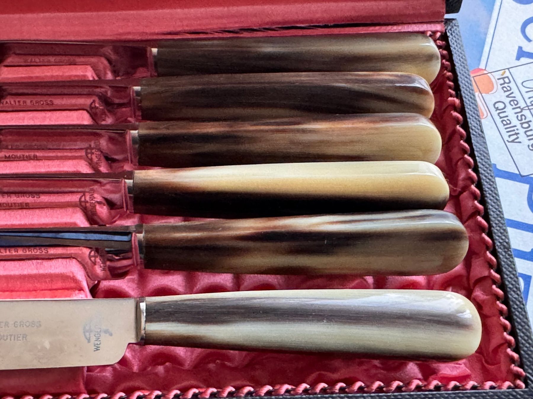 Posate: Coffret couteaux de table WALTER GROSS MOUTIER – Nuovo e nell'imballaggio originale da Malleray venduto da You10 1
