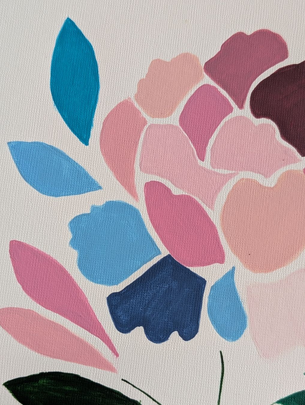 Gemälde: Modern Floral Painting - Original Artwork – Neu und originalverpackt aus Winterthur von LaVieColor 6