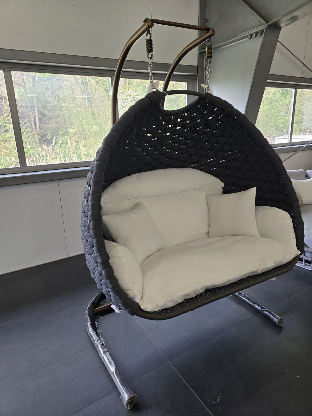 Poltrone pensili da giardino: XL-Hängessel – Nuovo (secondo la descrizione) da Bünzen venduto da nad_8552 4