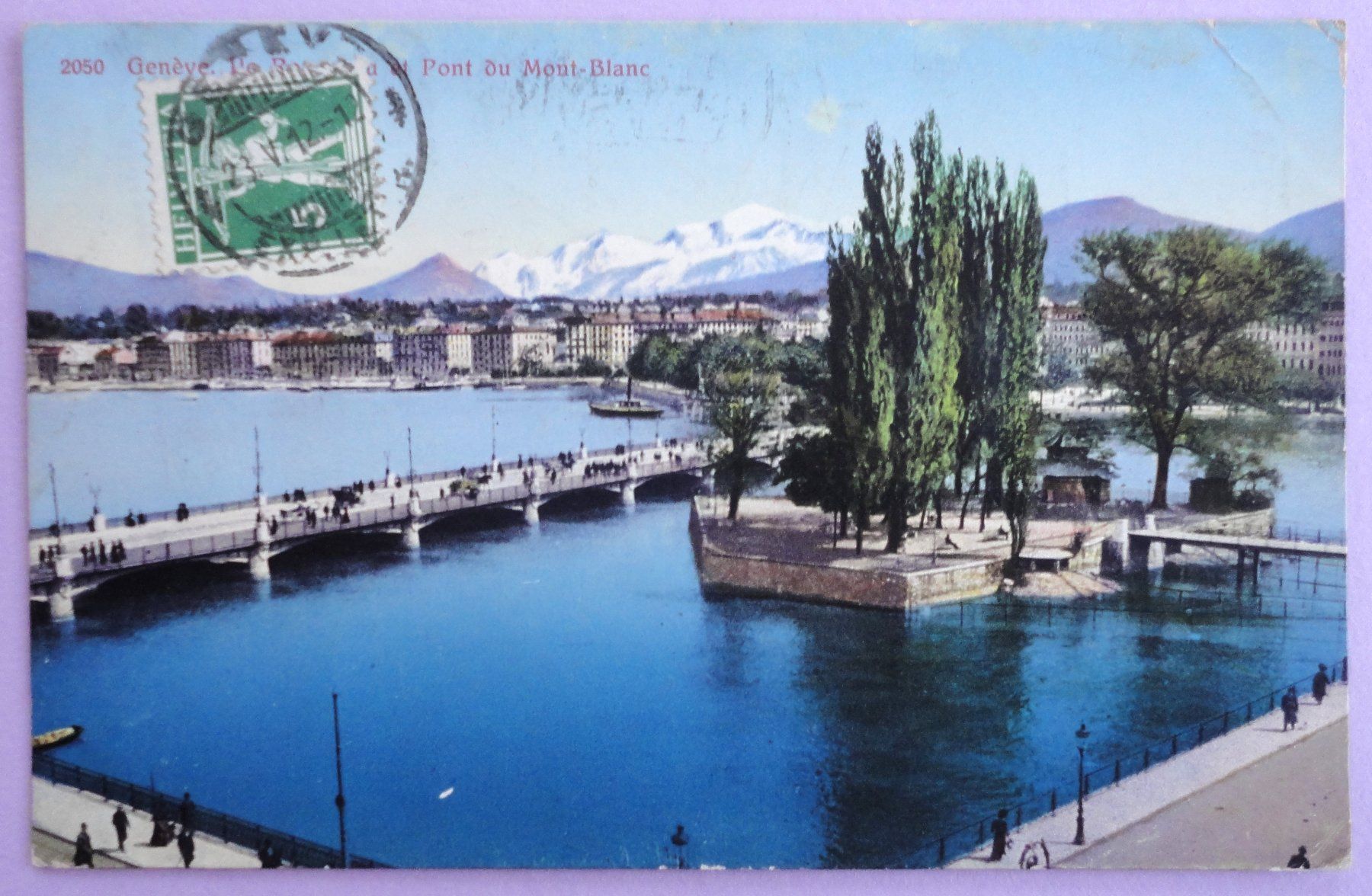 Cartoline postali: Genève, le Pont du Mont-Blanc – Difettoso da Fétigny venduto da Billy2miny