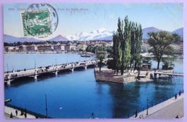 Genève, le Pont du Mont-Blanc