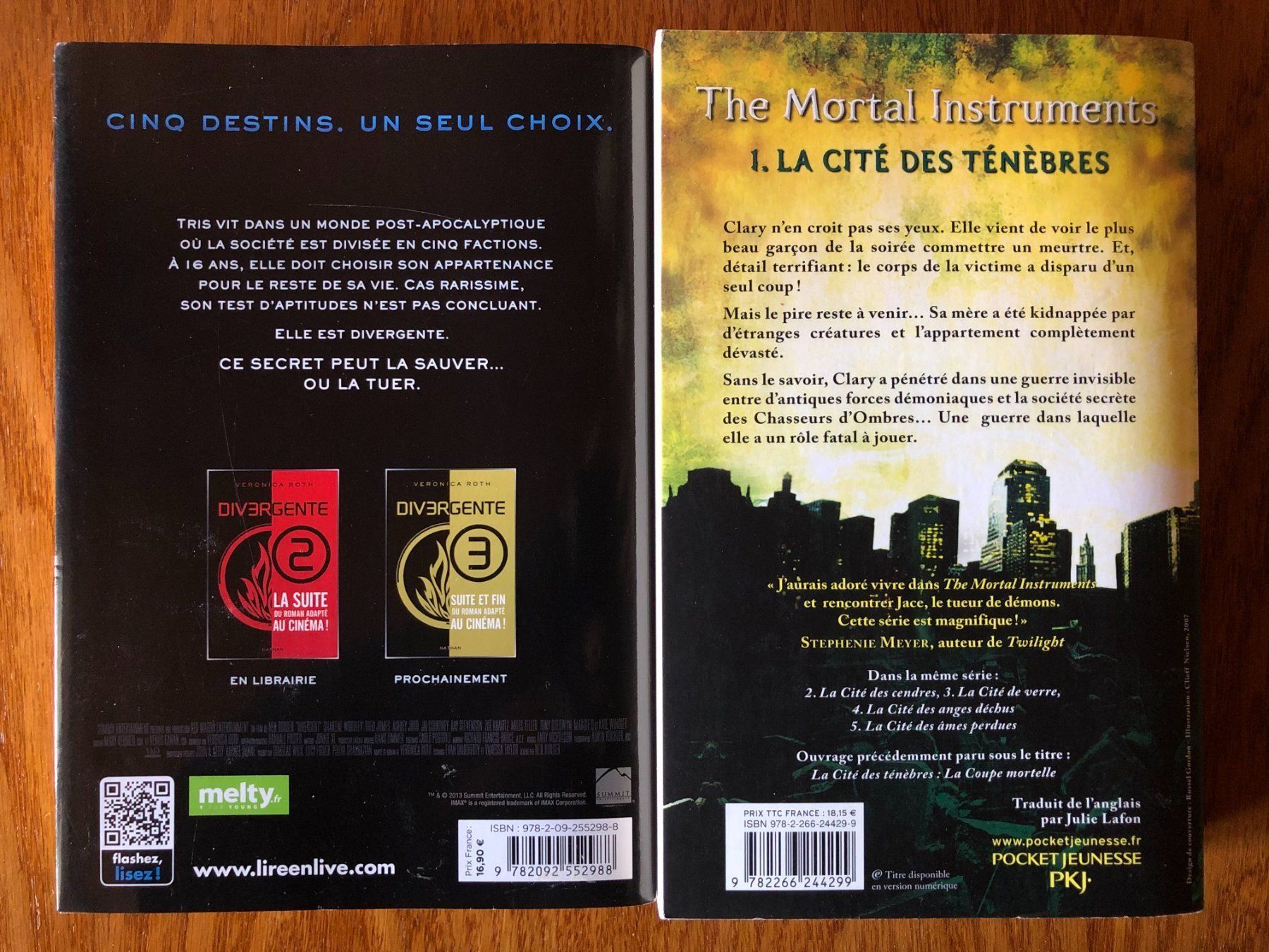 Libri: Divergente + The Mortal Instruments – Usato da Fribourg venduto da Alexia90 1