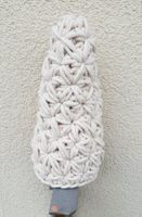 Gehäkelt Weihnachtsbaum im skandinavischen Stil 28 cm Kordel