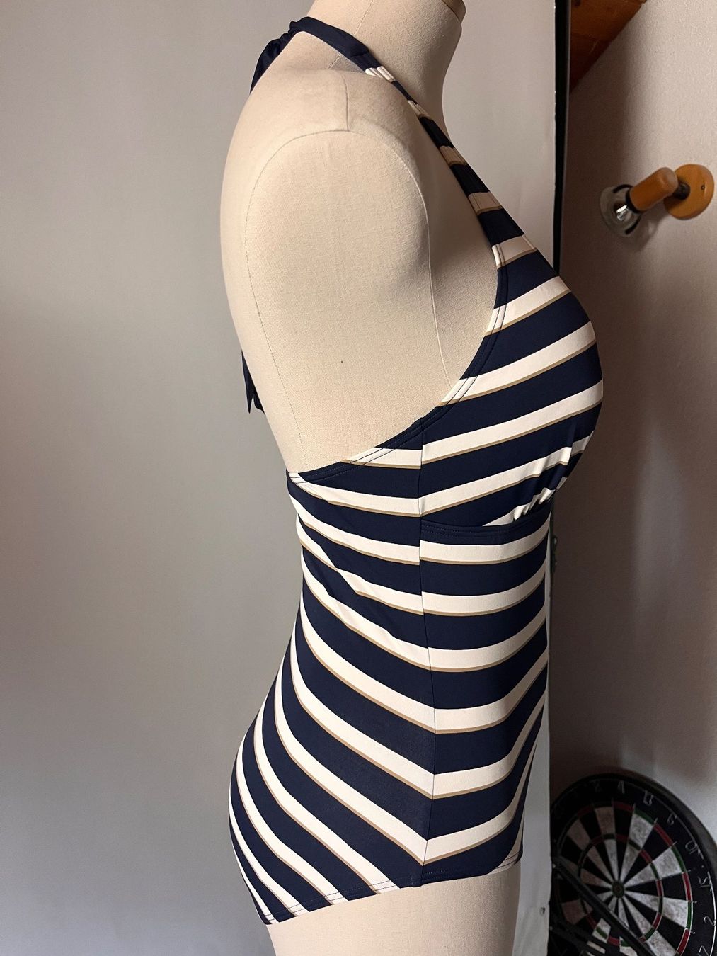 Esprit Costumi da bagno & Bikini: ESPRIT, Badekleid, Grösse 42, Farbe Blau/Weiss – Nuovo e nell'imballaggio originale da Rudolfstetten venduto da gst_g7xl 2