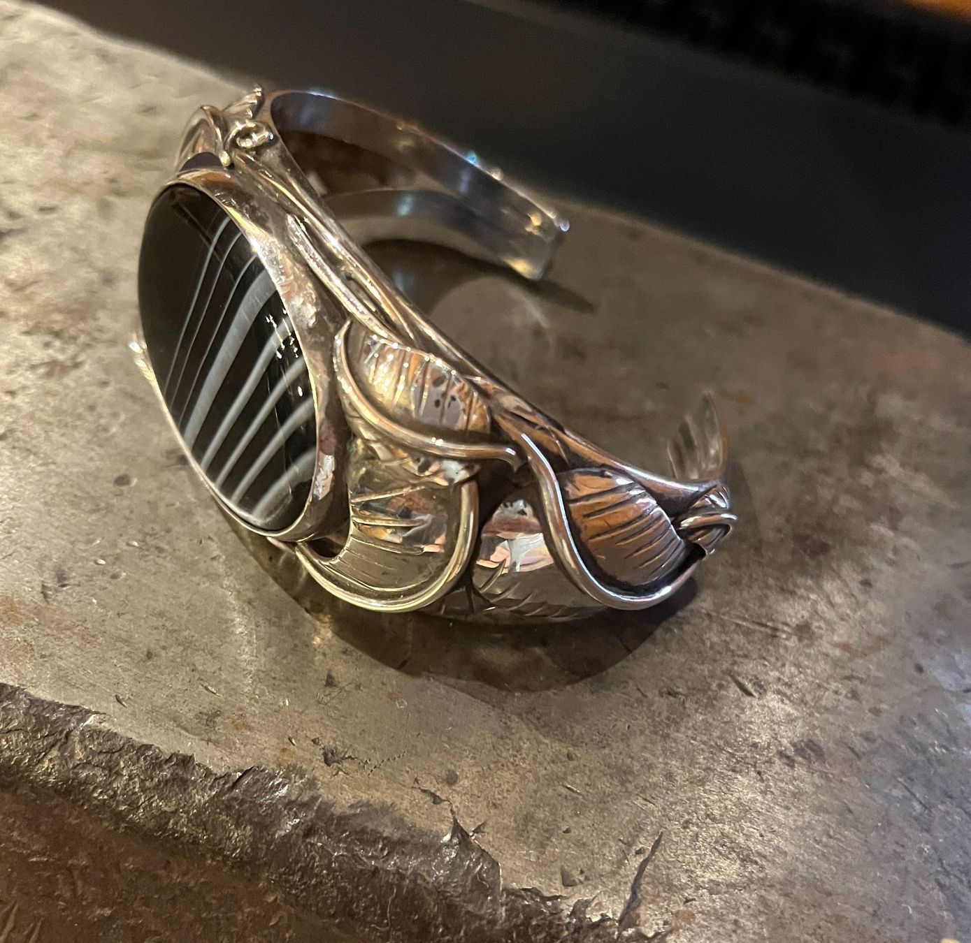 Bracciali & Braccialetti: Silber Armreif mit wunderschönem Onyx – Usato da Schaan venduto da ManuelaJ. 2