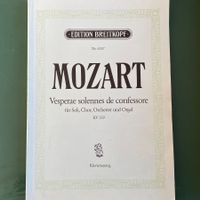 Mozart Vesperae solennes de confessore KV 339, Klavierauszug