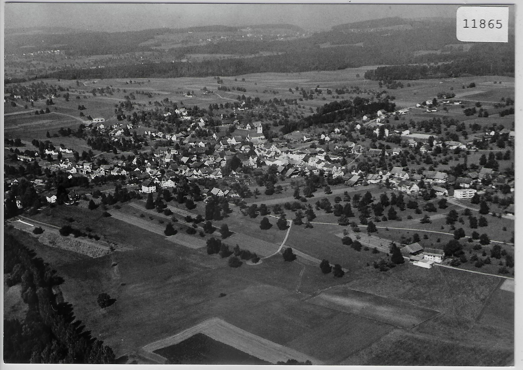 Cartoline postali: Flugaufnahme Ottenbach ZH – Antico da Ettingen venduto da Kartenplanet
