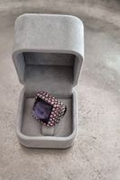 Ring Swarovski violett,t-rosa,Amethyst