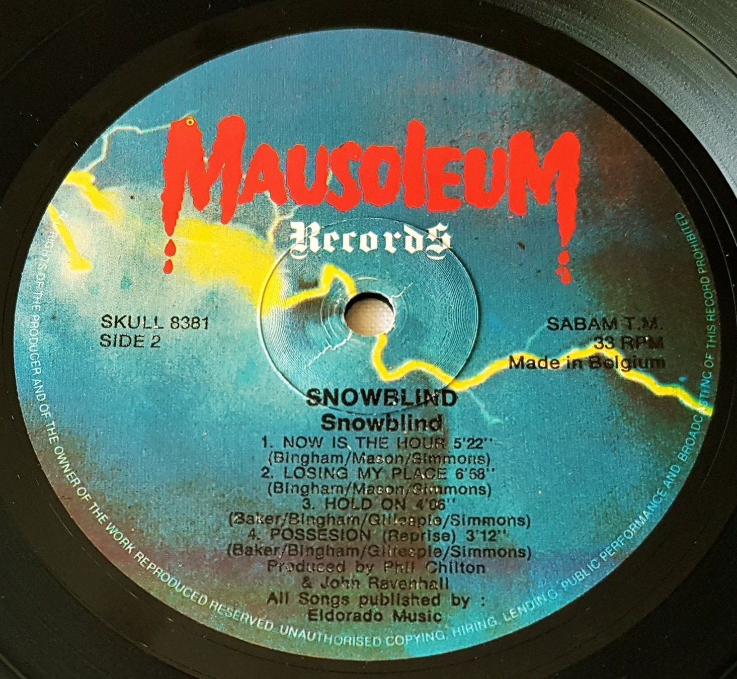 Dischi in vinile: Snowblind - LP - 1985 - First Press - Mausoleum Records – Usato da Uster venduto da Zardodel 5